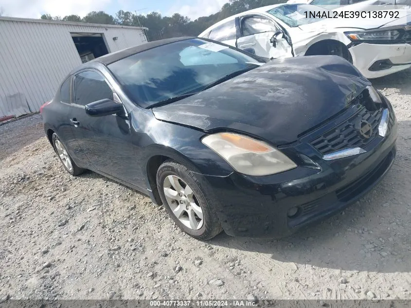 2009 Nissan Altima 2.5 S VIN: 1N4AL24E39C138792 Lot: 40773337