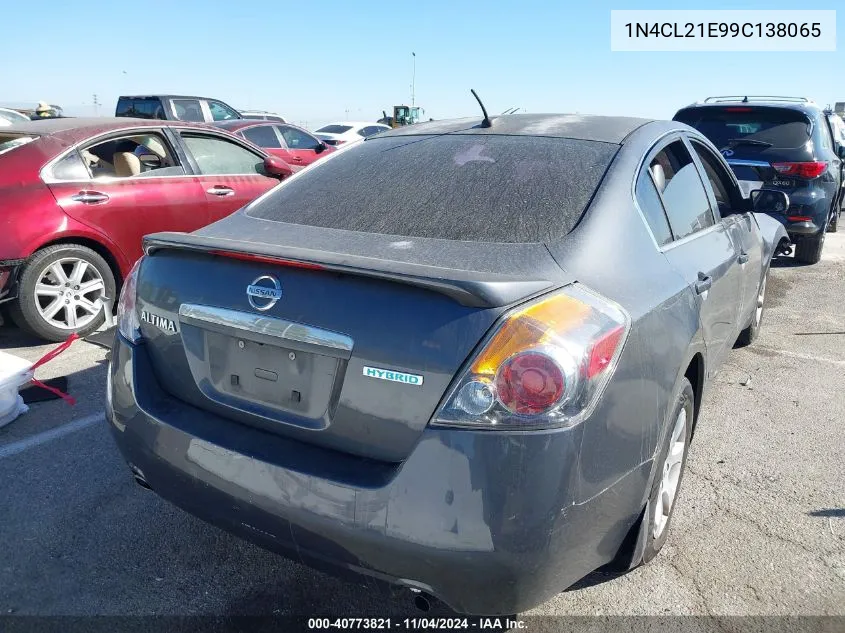 1N4CL21E99C138065 2009 Nissan Altima Hybrid