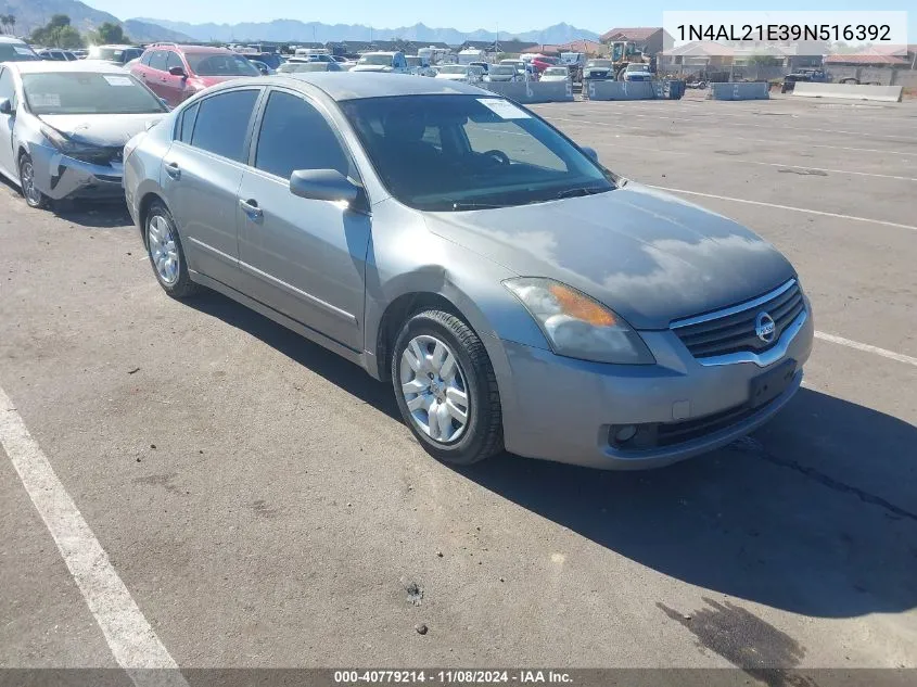 2009 Nissan Altima 2.5 S VIN: 1N4AL21E39N516392 Lot: 40779214