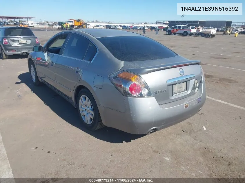 2009 Nissan Altima 2.5 S VIN: 1N4AL21E39N516392 Lot: 40779214