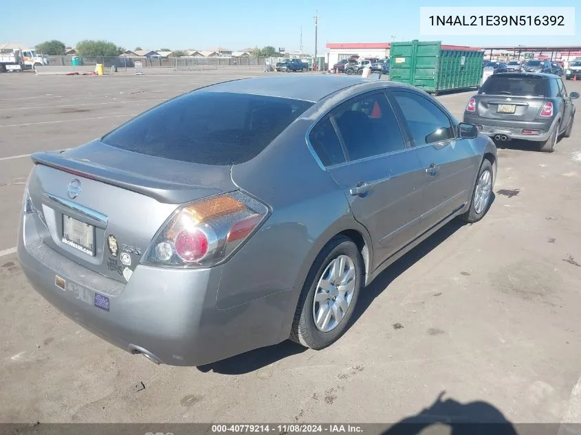 2009 Nissan Altima 2.5 S VIN: 1N4AL21E39N516392 Lot: 40779214