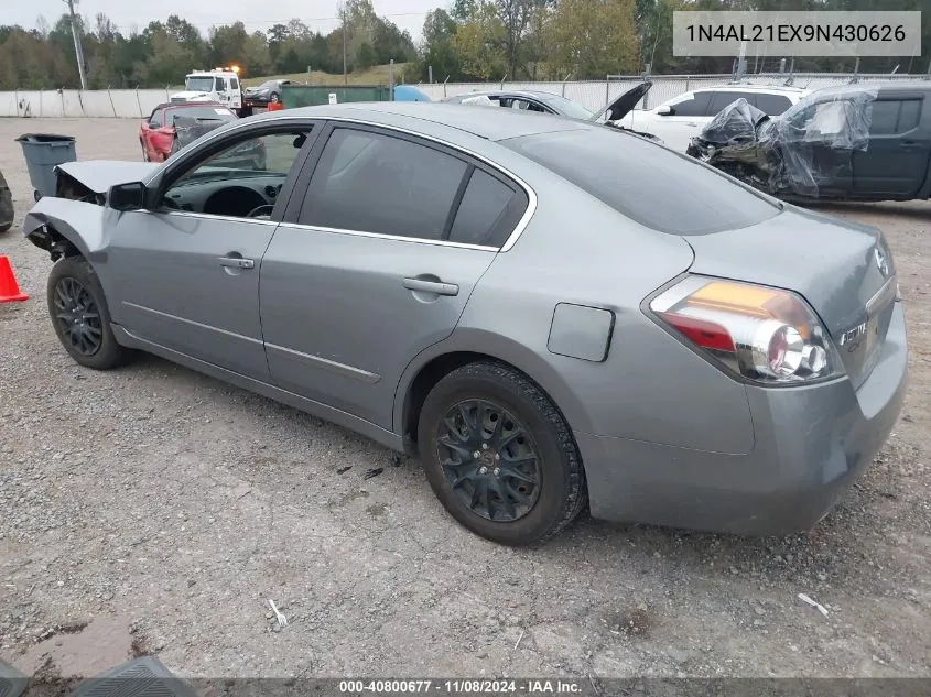 2009 Nissan Altima 2.5 S VIN: 1N4AL21EX9N430626 Lot: 40800677