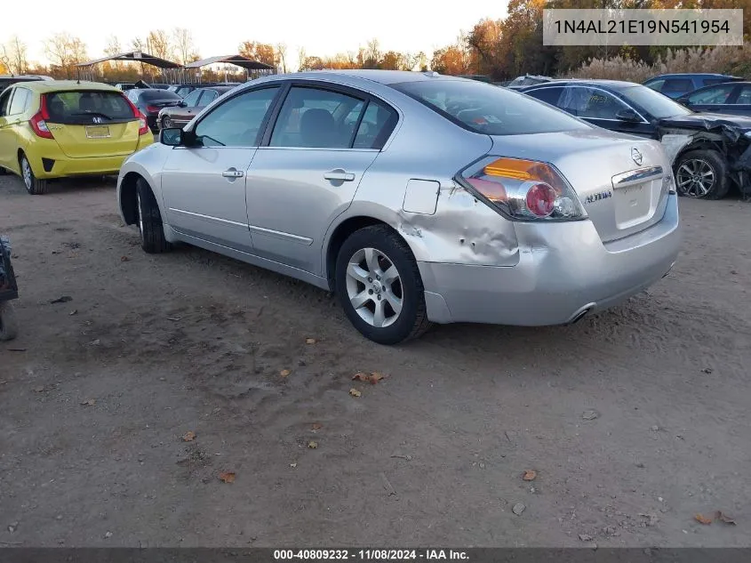 2009 Nissan Altima 2.5 S VIN: 1N4AL21E19N541954 Lot: 40809232