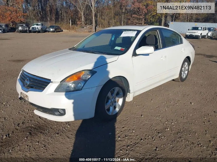 2009 Nissan Altima 2.5 S VIN: 1N4AL21EX9N482113 Lot: 40815517