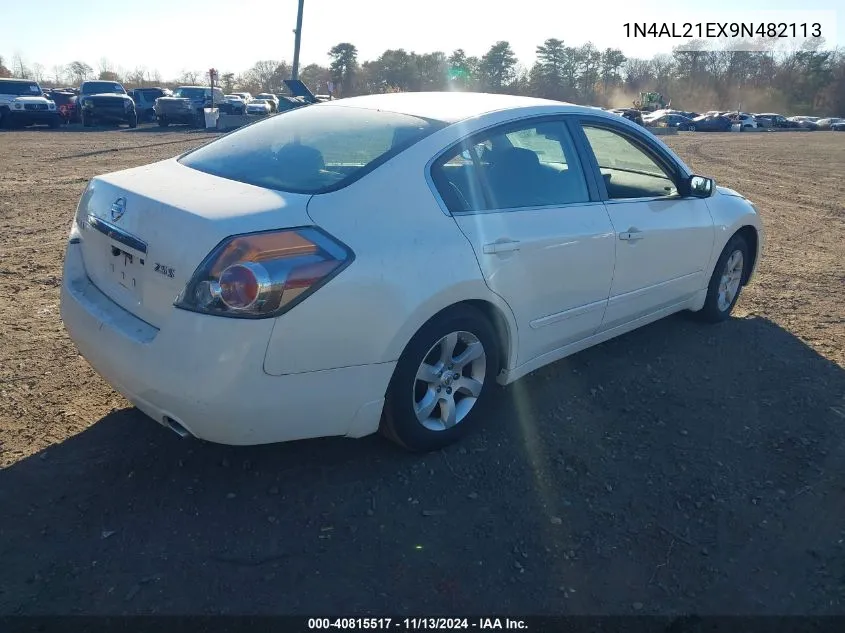 2009 Nissan Altima 2.5 S VIN: 1N4AL21EX9N482113 Lot: 40815517