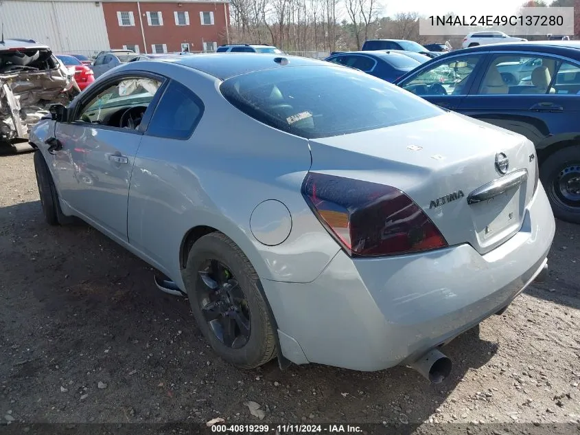 2009 Nissan Altima 2.5 S VIN: 1N4AL24E49C137280 Lot: 40819299