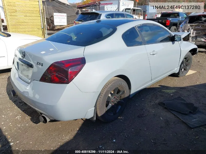 2009 Nissan Altima 2.5 S VIN: 1N4AL24E49C137280 Lot: 40819299