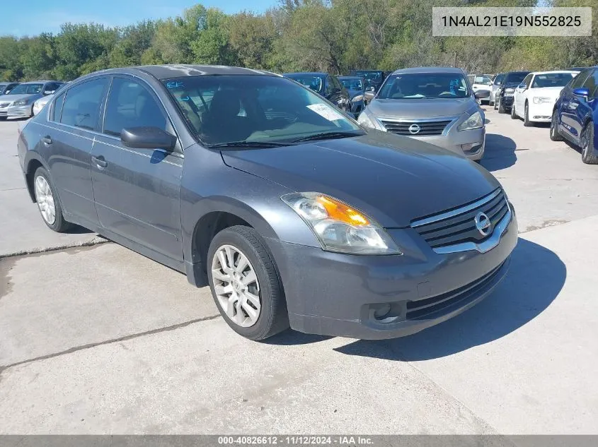 2009 Nissan Altima 2.5 S VIN: 1N4AL21E19N552825 Lot: 40826612