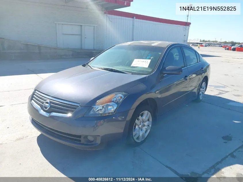 2009 Nissan Altima 2.5 S VIN: 1N4AL21E19N552825 Lot: 40826612