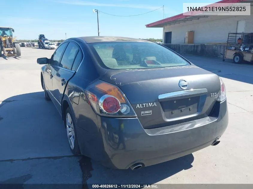 2009 Nissan Altima 2.5 S VIN: 1N4AL21E19N552825 Lot: 40826612