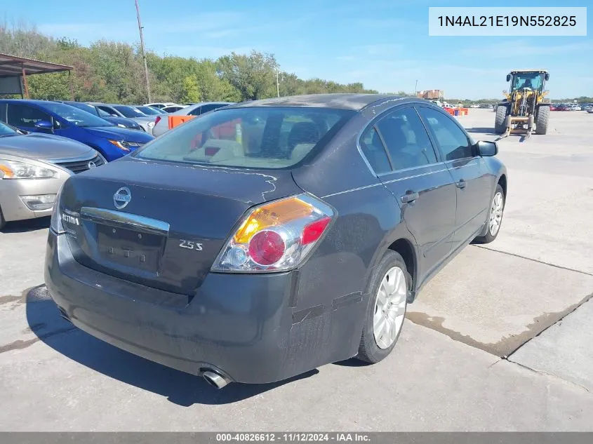 2009 Nissan Altima 2.5 S VIN: 1N4AL21E19N552825 Lot: 40826612