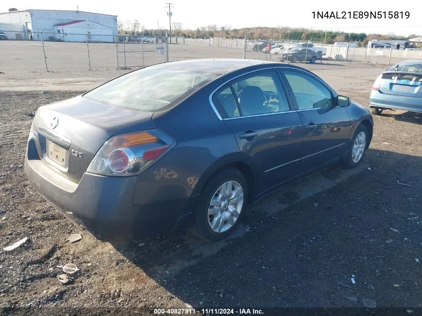 2009 Nissan Altima 2.5 S VIN: 1N4AL21E89N515819 Lot: 40827911