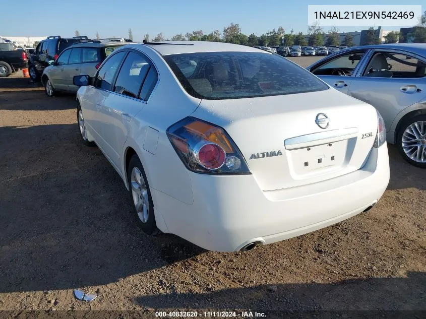 2009 Nissan Altima 2.5/2.5S VIN: 1N4AL21EX9N542469 Lot: 40832620