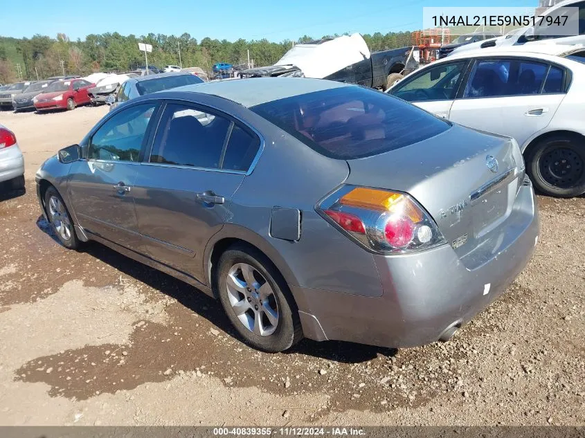 2009 Nissan Altima 2.5 S VIN: 1N4AL21E59N517947 Lot: 40839355