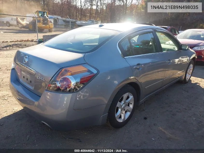 2009 Nissan Altima 2.5 S VIN: 1N4AL21E89N498035 Lot: 40844642