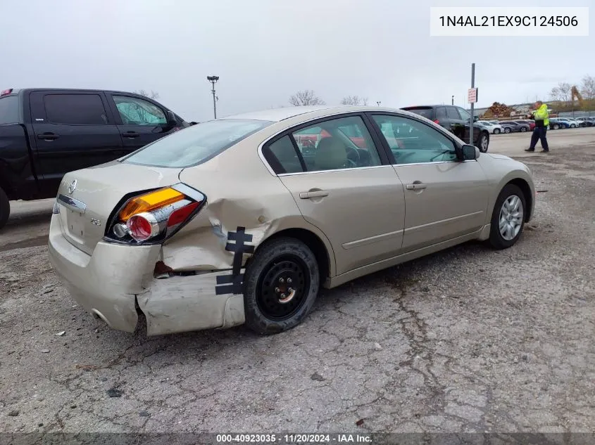 2009 Nissan Altima 2.5 S VIN: 1N4AL21EX9C124506 Lot: 40923035