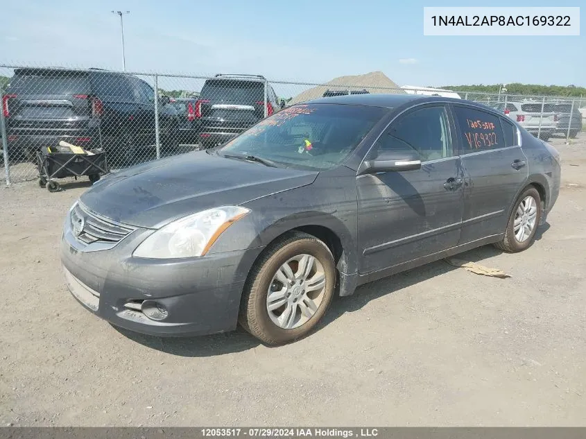 2010 Nissan Altima S VIN: 1N4AL2AP8AC169322 Lot: 12053517