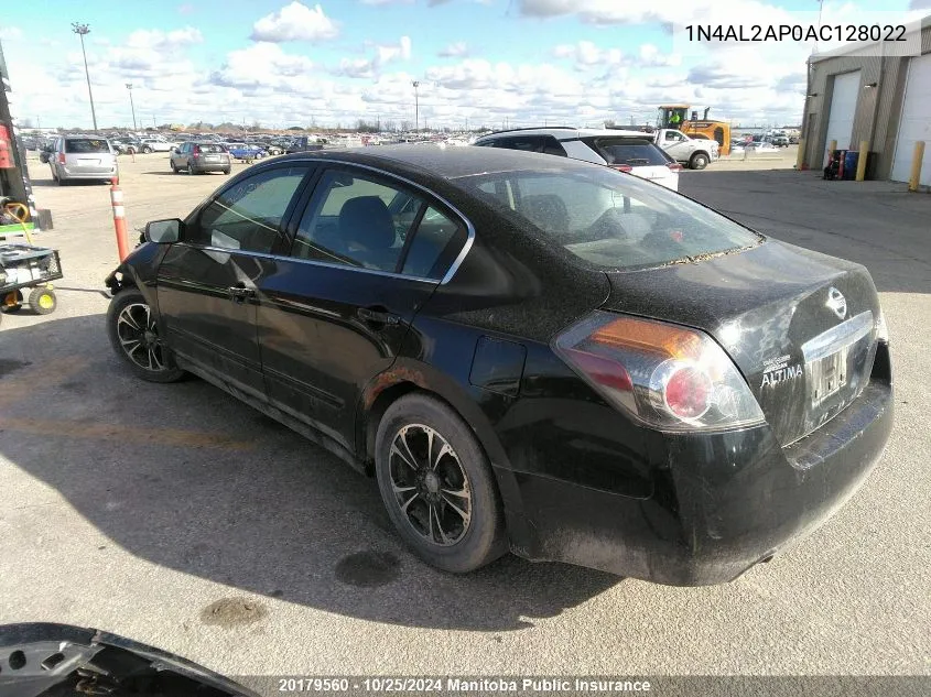 2010 Nissan Altima 2.5 S VIN: 1N4AL2AP0AC128022 Lot: 20179560