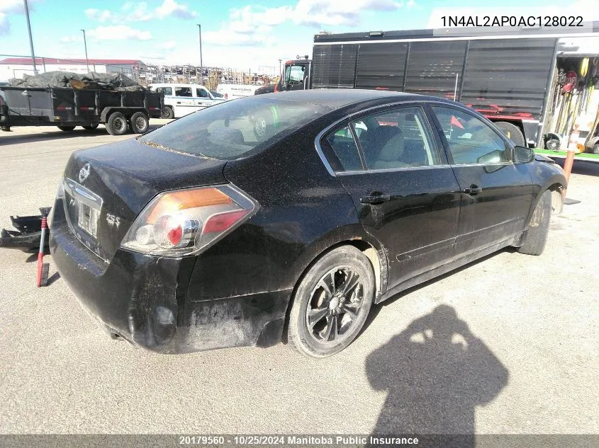 2010 Nissan Altima 2.5 S VIN: 1N4AL2AP0AC128022 Lot: 20179560