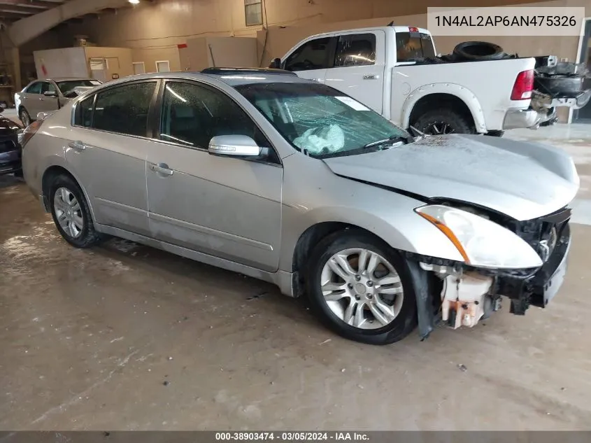 2010 Nissan Altima 2.5 S VIN: 1N4AL2AP6AN475326 Lot: 38903474