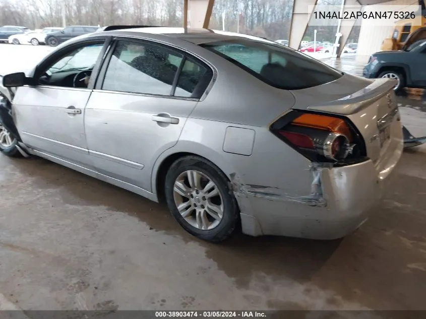 2010 Nissan Altima 2.5 S VIN: 1N4AL2AP6AN475326 Lot: 38903474