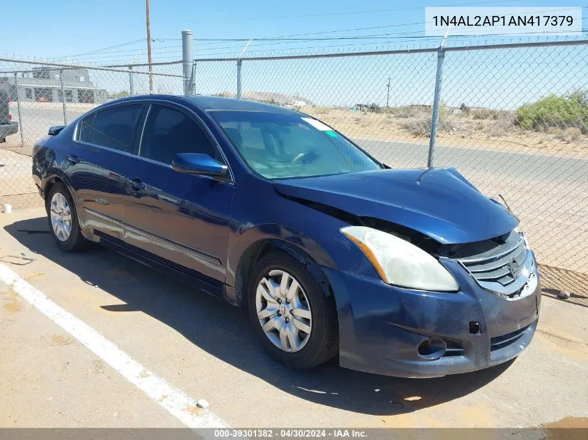 2010 Nissan Altima 2.5 S VIN: 1N4AL2AP1AN417379 Lot: 39301382