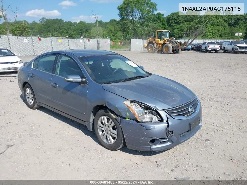 1N4AL2AP0AC175115 2010 Nissan Altima 2.5 S