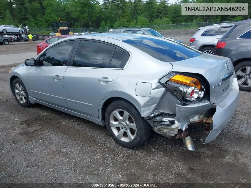 2010 Nissan Altima 2.5 S VIN: 1N4AL2AP2AN546294 Lot: 39519565