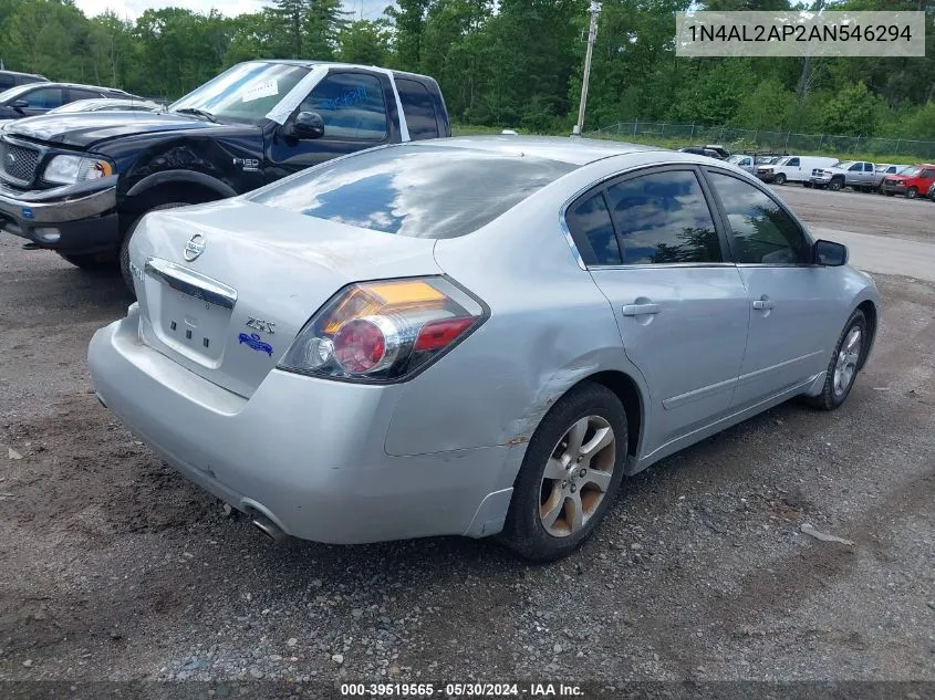 2010 Nissan Altima 2.5 S VIN: 1N4AL2AP2AN546294 Lot: 39519565