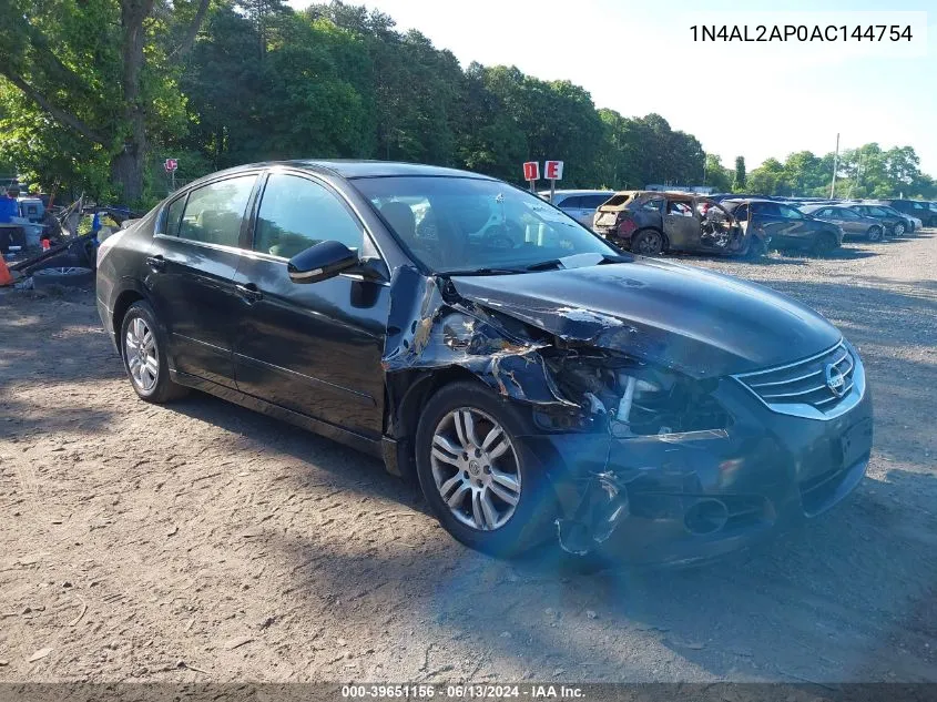 2010 Nissan Altima 2.5 S VIN: 1N4AL2AP0AC144754 Lot: 39651156