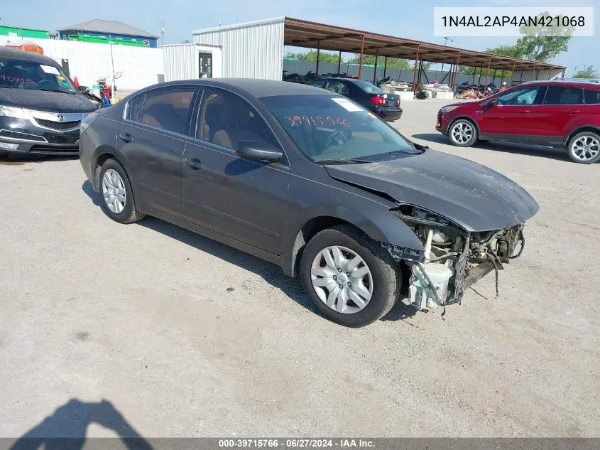 2010 Nissan Altima 2.5 S VIN: 1N4AL2AP4AN421068 Lot: 39715766