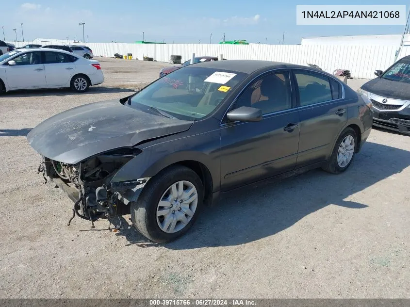 2010 Nissan Altima 2.5 S VIN: 1N4AL2AP4AN421068 Lot: 39715766