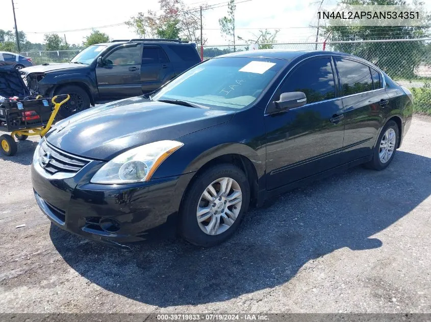 2010 Nissan Altima 2.5 S VIN: 1N4AL2AP5AN534351 Lot: 39719833