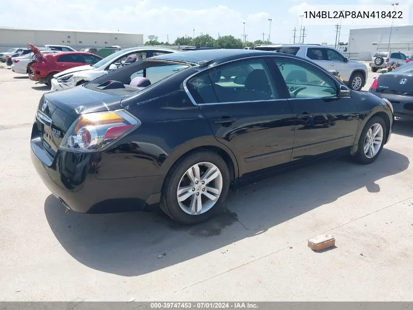 1N4BL2AP8AN418422 2010 Nissan Altima 3.5 Sr