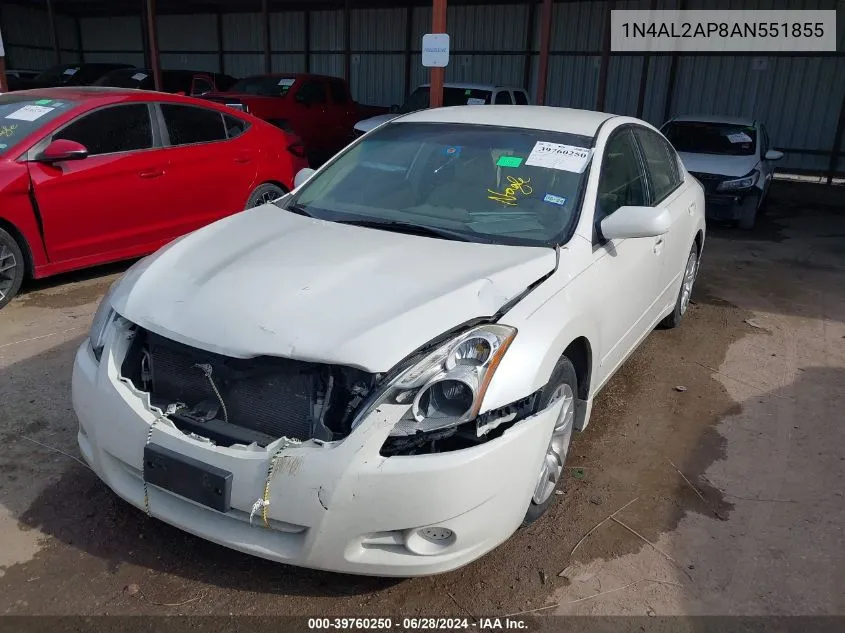 2010 Nissan Altima S VIN: 1N4AL2AP8AN551855 Lot: 39760250