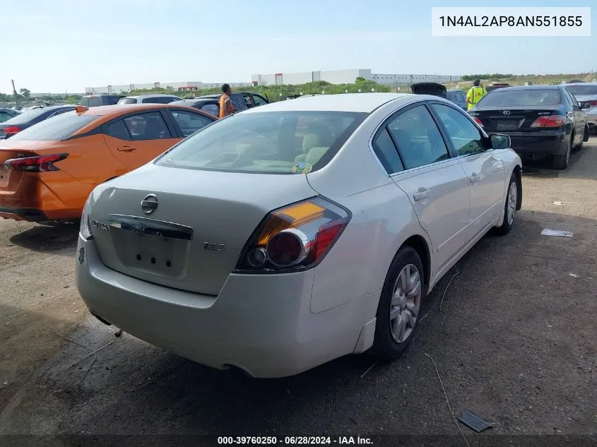 2010 Nissan Altima S VIN: 1N4AL2AP8AN551855 Lot: 39760250