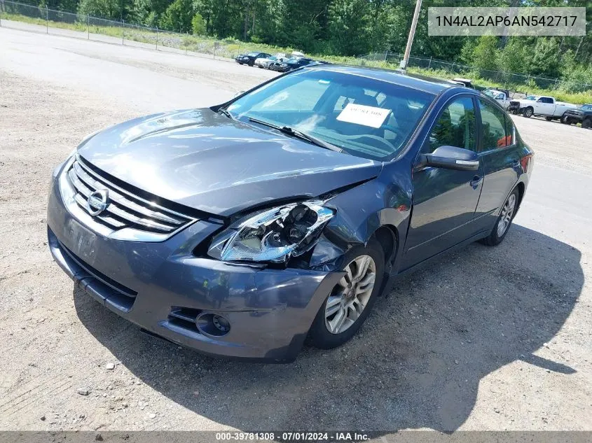 2010 Nissan Altima 2.5 S VIN: 1N4AL2AP6AN542717 Lot: 39781308