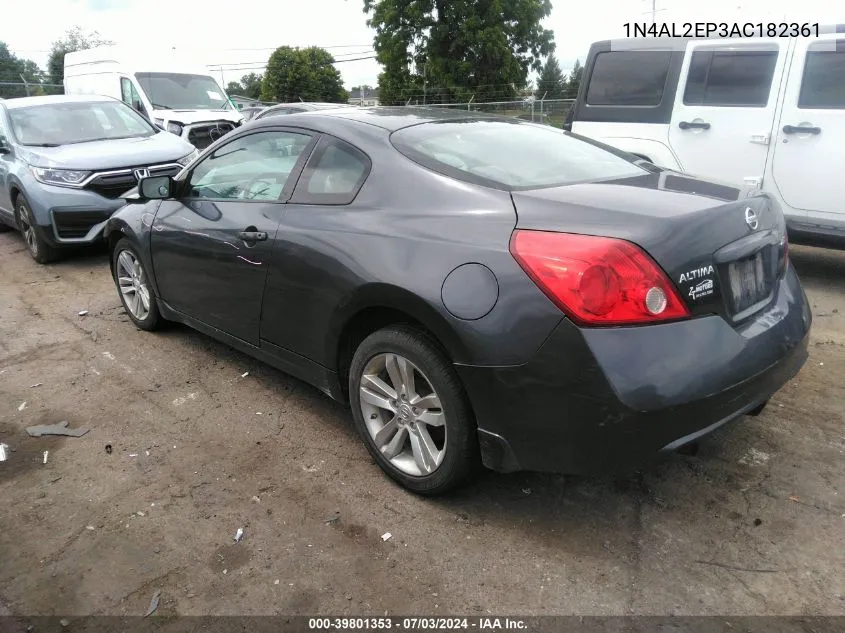 2010 Nissan Altima 2.5 S VIN: 1N4AL2EP3AC182361 Lot: 39801353