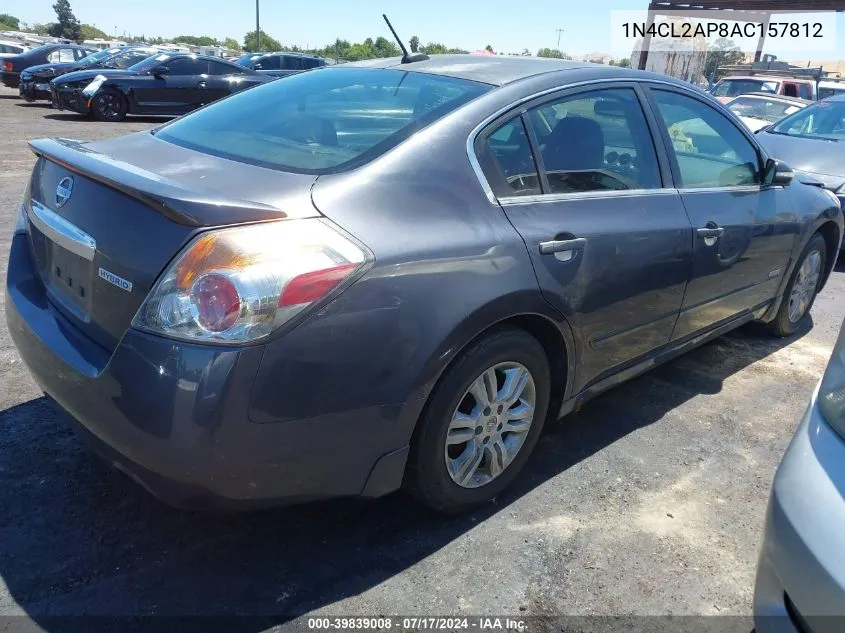 2010 Nissan Altima Hybrid VIN: 1N4CL2AP8AC157812 Lot: 39839008