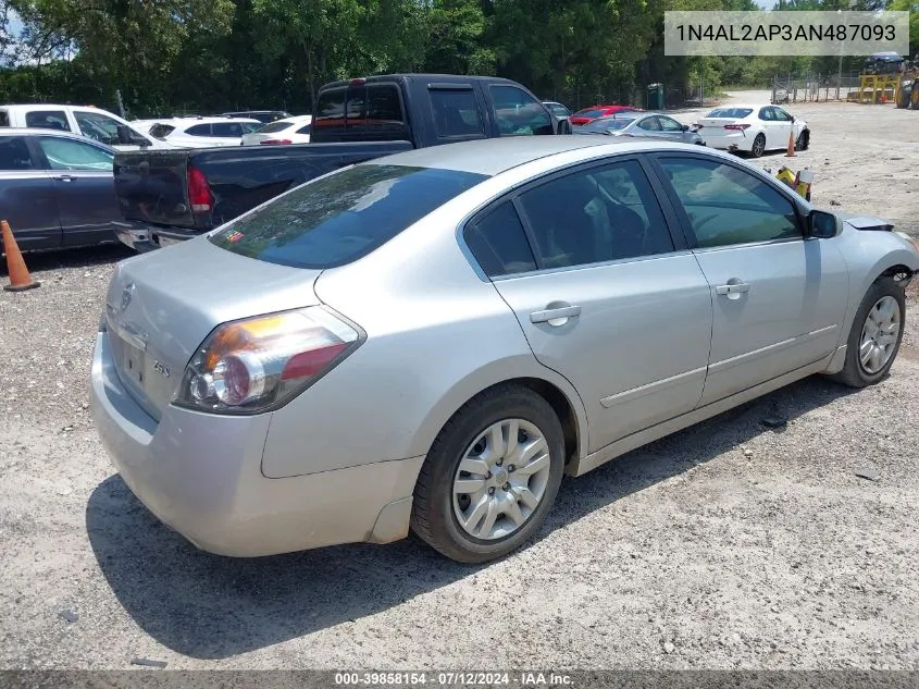 2010 Nissan Altima 2.5 S VIN: 1N4AL2AP3AN487093 Lot: 39858154