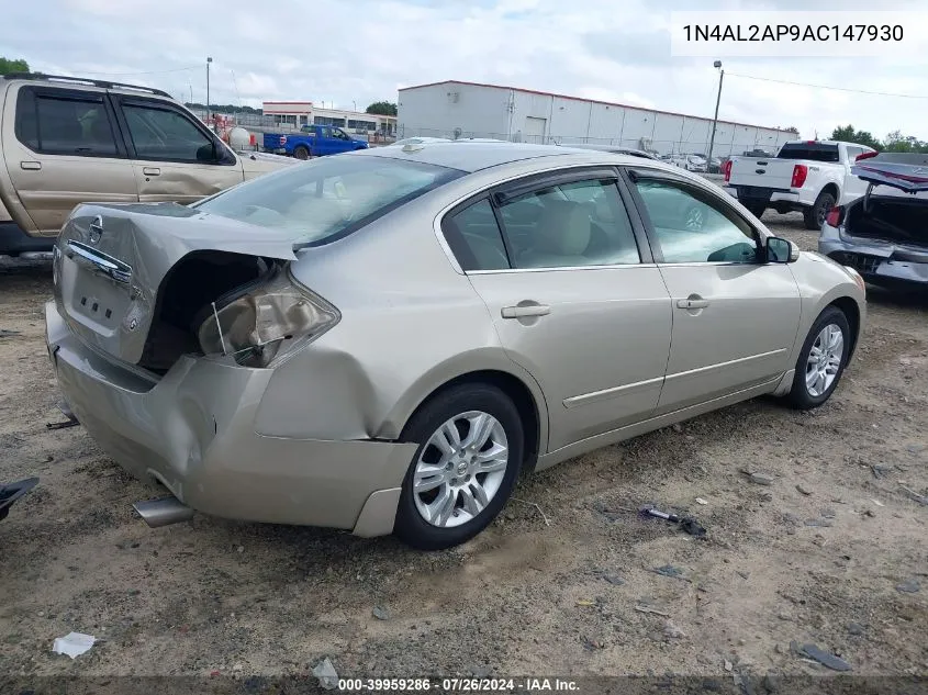 2010 Nissan Altima 2.5 S VIN: 1N4AL2AP9AC147930 Lot: 39959286