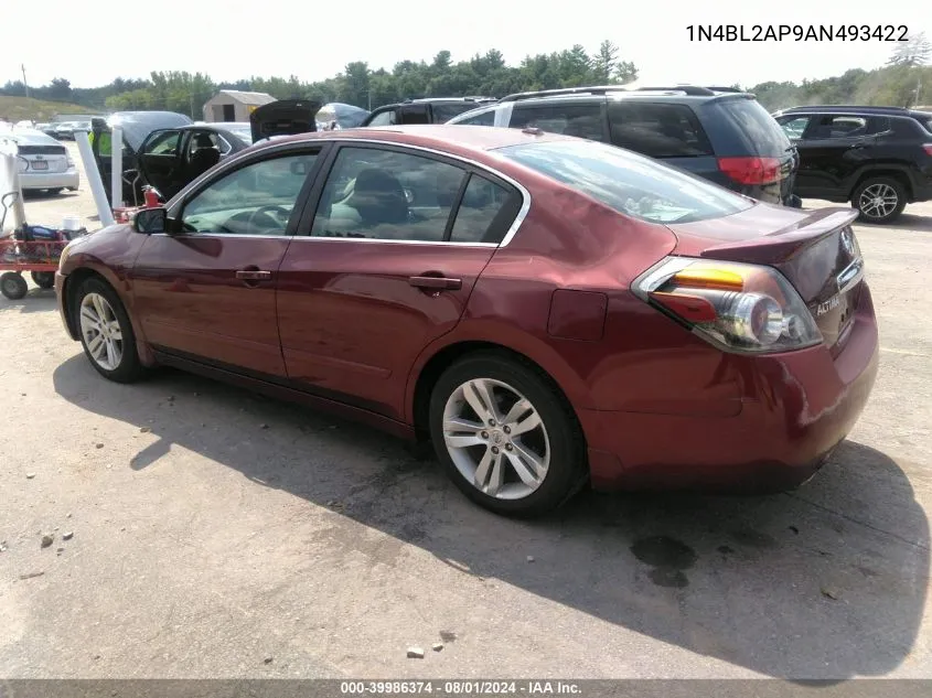 2010 Nissan Altima 3.5 Sr VIN: 1N4BL2AP9AN493422 Lot: 39986374