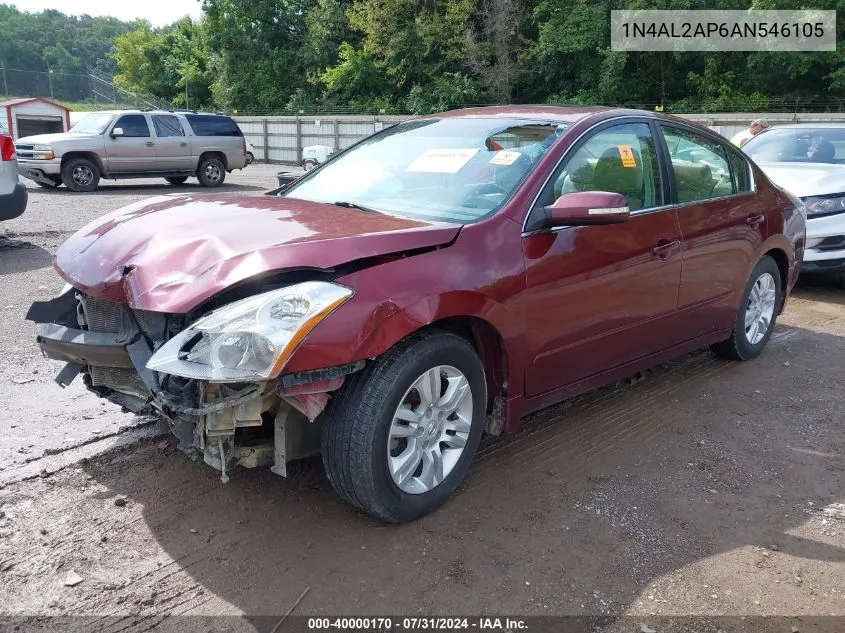 2010 Nissan Altima 2.5 S VIN: 1N4AL2AP6AN546105 Lot: 40000170