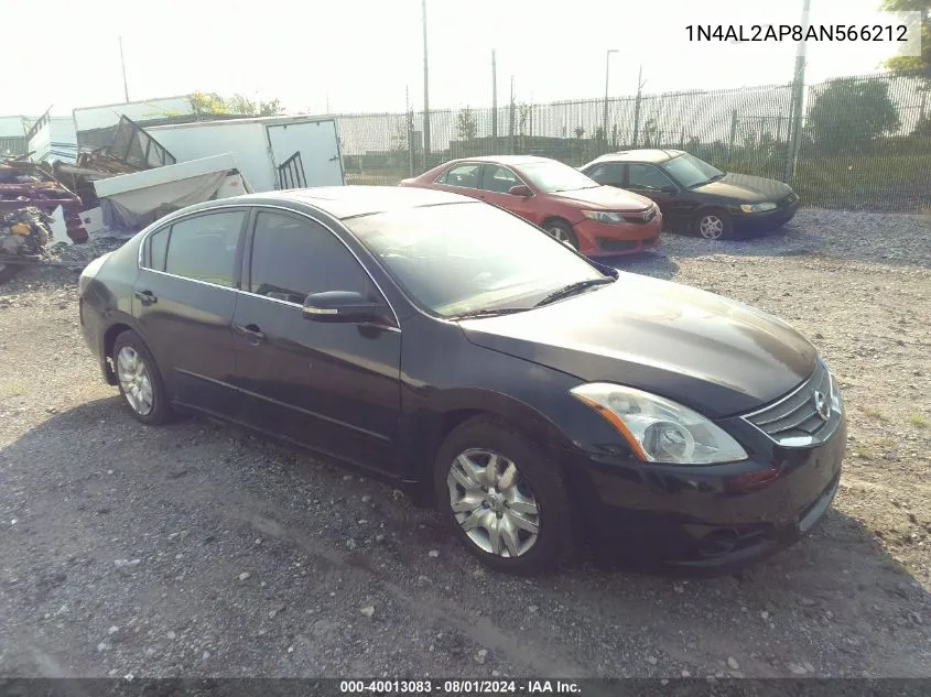 2010 Nissan Altima 2.5 S VIN: 1N4AL2AP8AN566212 Lot: 40013083