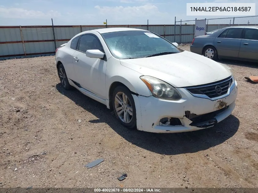 2010 Nissan Altima 2.5 S VIN: 1N4AL2EP6AC184587 Lot: 40023678