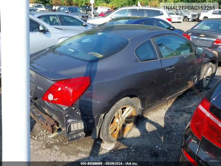 2010 Nissan Altima 2.5 S VIN: 1N4AL2EP0AC152265 Lot: 40044667