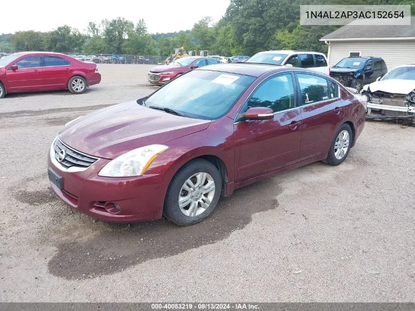 2010 Nissan Altima S VIN: 1N4AL2AP3AC152654 Lot: 40083219