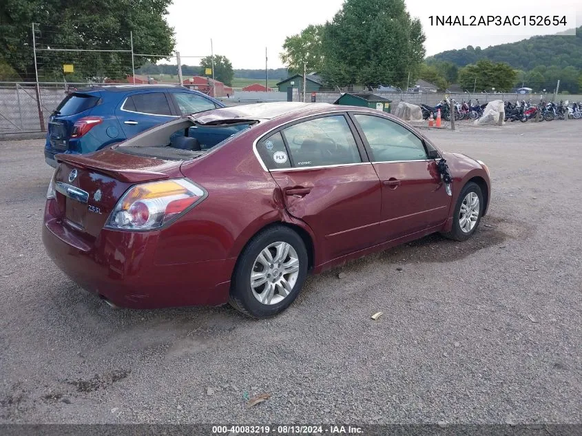 2010 Nissan Altima S VIN: 1N4AL2AP3AC152654 Lot: 40083219