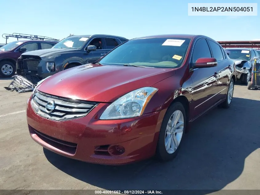 2010 Nissan Altima 3.5 Sr VIN: 1N4BL2AP2AN504051 Lot: 40091662