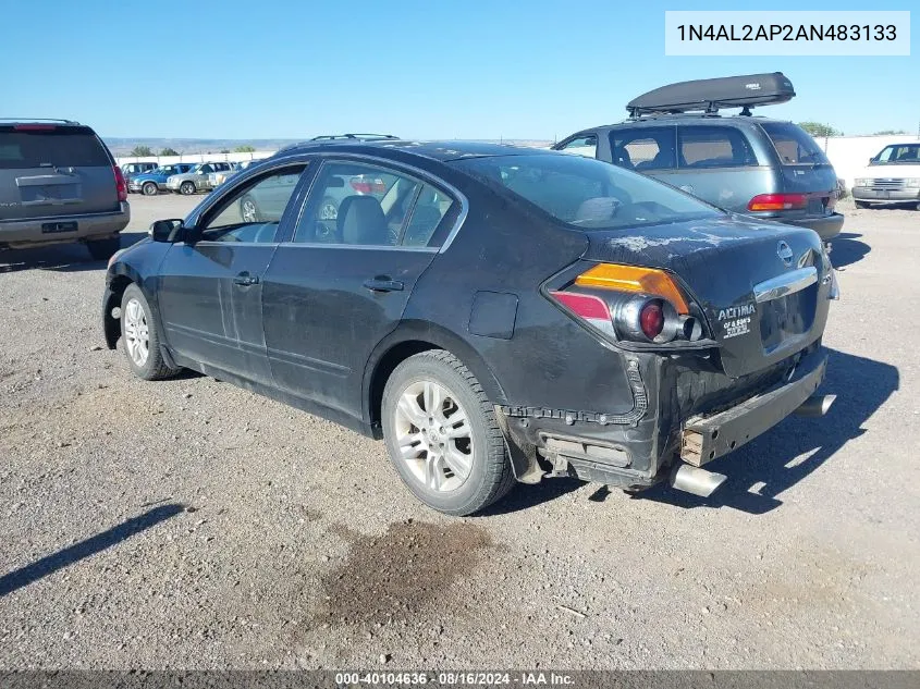 2010 Nissan Altima 2.5 S VIN: 1N4AL2AP2AN483133 Lot: 40104636